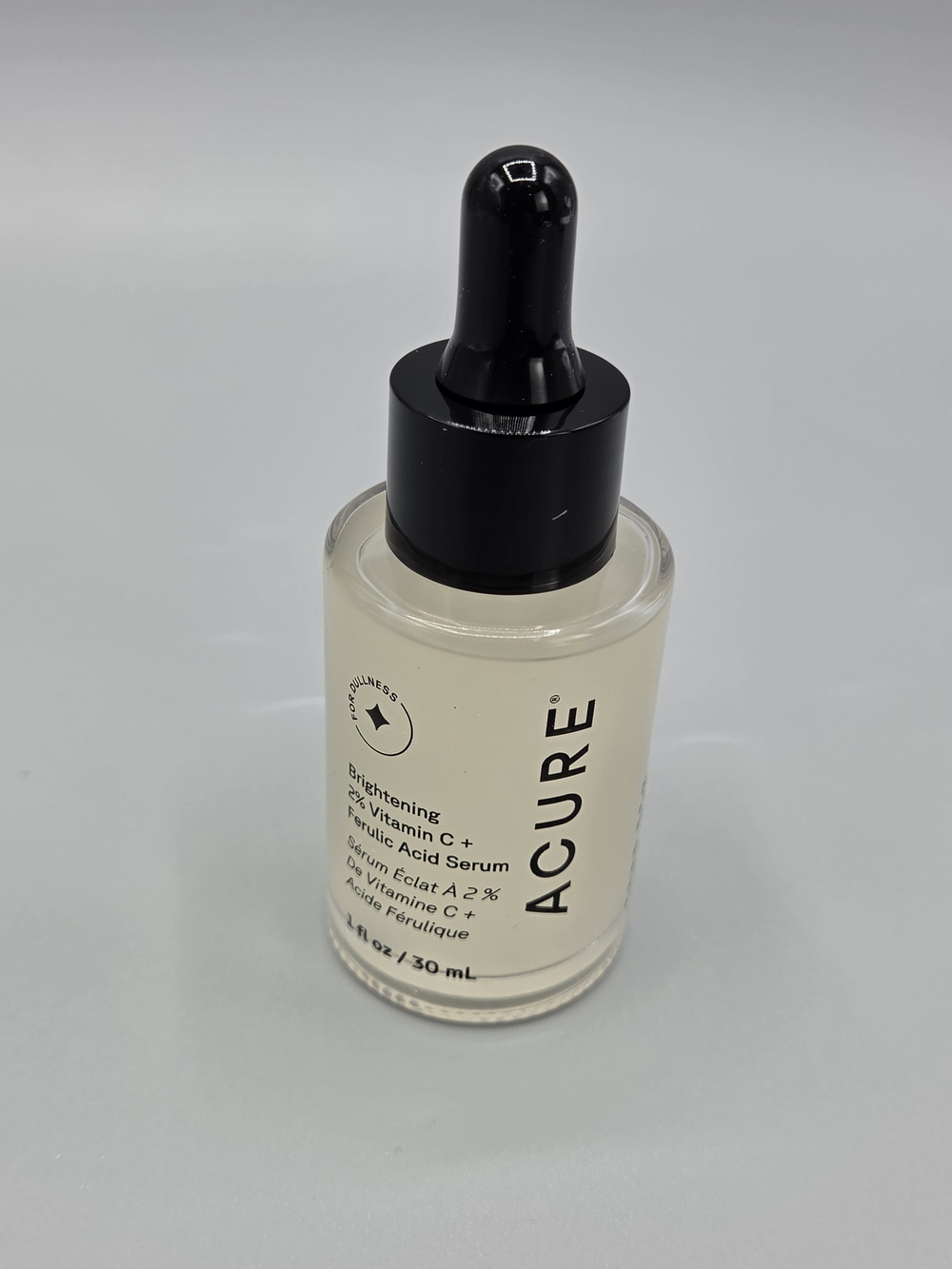 Acure Brightening Vitamin C + Ferulic Acid Serum — Clear